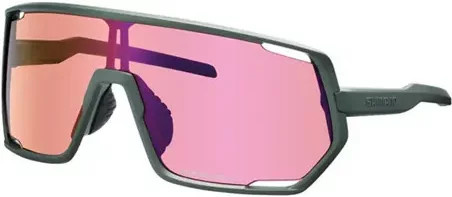 Shimano Technium 2 Sonnenbrille, Unisex, Vollrand, Kunststoff, Green Multicolour - Bild 1