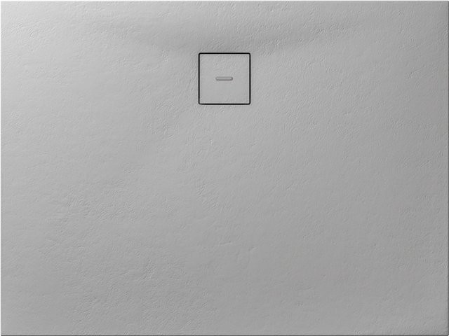 Breuer Duschwanne Modern Line aus Mineralguss in Steinoptik, Rechteck, Steingrau, B: 100 cm, T: 80 cm - Bild 1