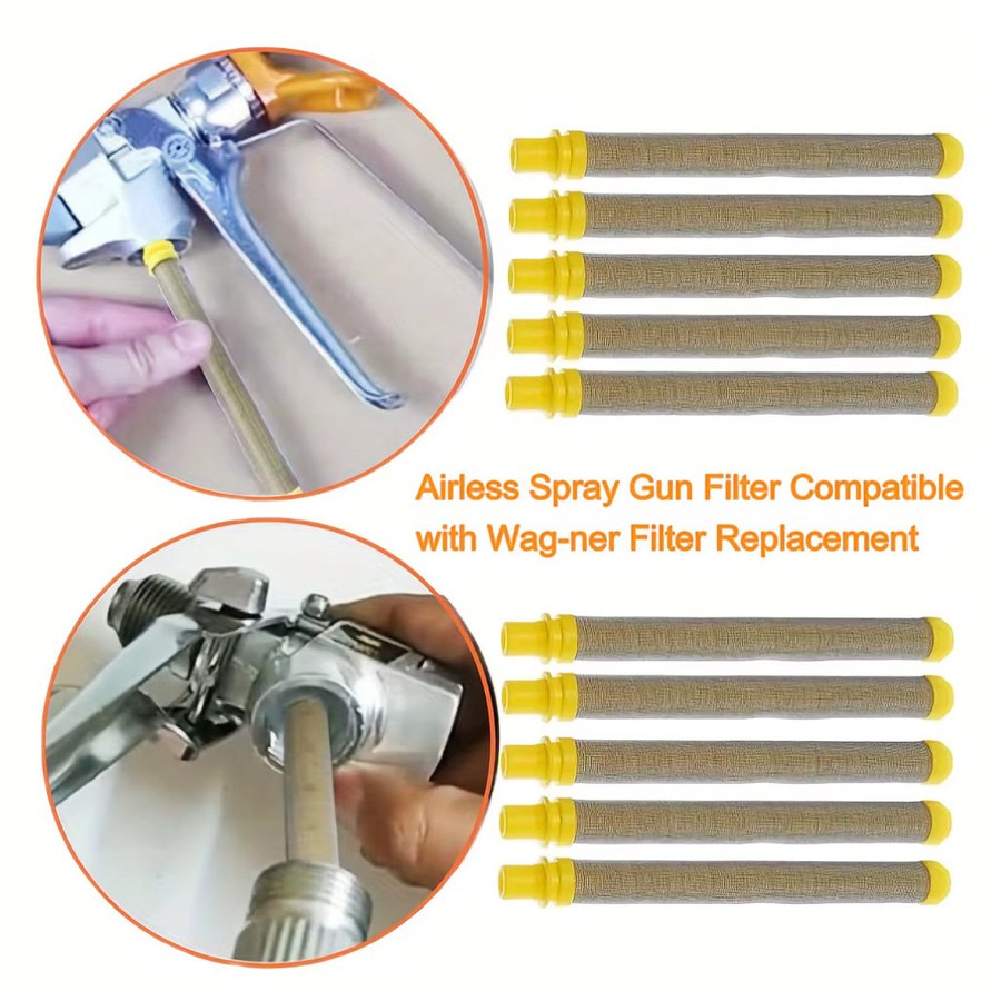 Wagner Airless-Farbspritzpistolenfilter Ersatzset, 10 Stück, 100 Mesh, Gelb - Bild 3