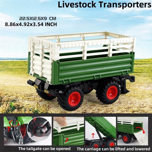 Linyi toy car Traktorspielzeuge Bauernhofauto Spielset, ab 14 Jahren - Bild 1