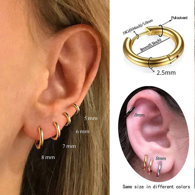 Yuedane Creolen, Gold, Unisex - Bild 1
