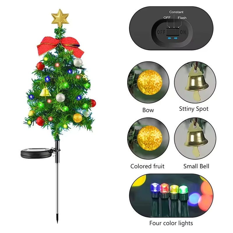 Wasserdichte LED Solarleuchten für den Außenbereich zur Weihnachtsdekoration für Garten, Weg und Rasen - Bild 4