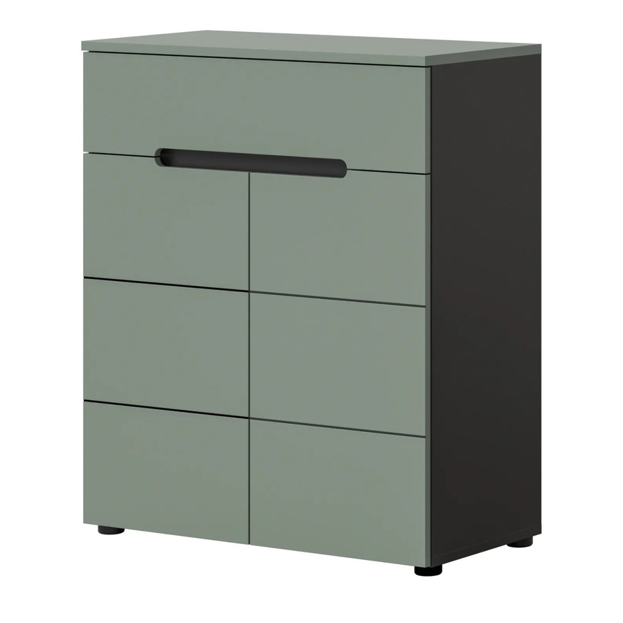 Schuhkommode Cooper von Inn.Furn in Salbei und Grau, Breite: 80 cm, Höhe: 94 cm, Tiefe: 37 cm - Bild 2