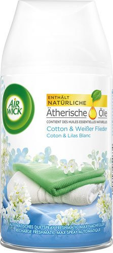 Air Wick Freshmatic Max Nachfüllung Cotton & Weißer Flieder, 250 ml - Bild 1