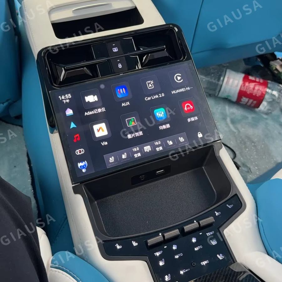 YANFU 9 Zoll Rückbank-Infotainment-Display für Porsche Panamera 2010-2017 mit 2K Ultra Clear Touchscreen, Android Auto und CarPlay, Schwarz - Bild 4