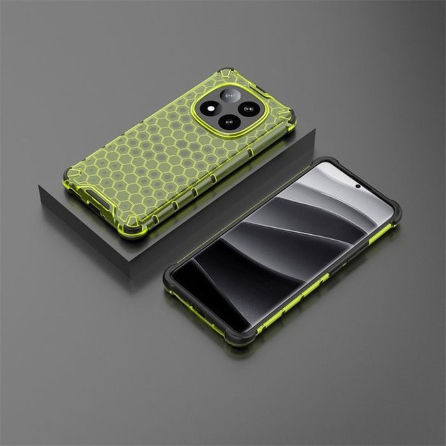 Transparente Waben-Handyhülle für Xiaomi POCO M8 Pro, X8, X7Pro und Redmi Note15 Pro 4G/5G Sturzsichere Schutzhülle - Bild 1