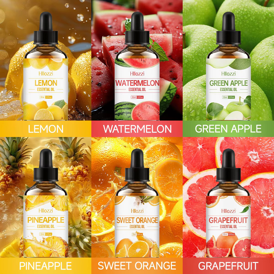 Hllozzi Ätherisches Öl Honey Peach aus der Fruit-Serie für Diffusor, Kerzen und Aromatherapie, 48 ml - Bild 3