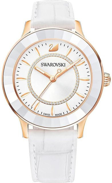 Swarovski Damenuhr, Silberfarbenes Sunray-Zifferblatt - Bild 1