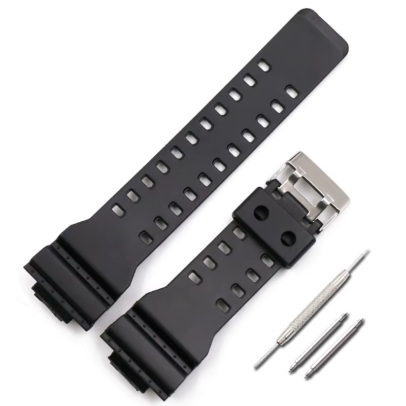 TINUORA Uhrenarmband Herren, Kunststoff, Schwarz - Bild 3
