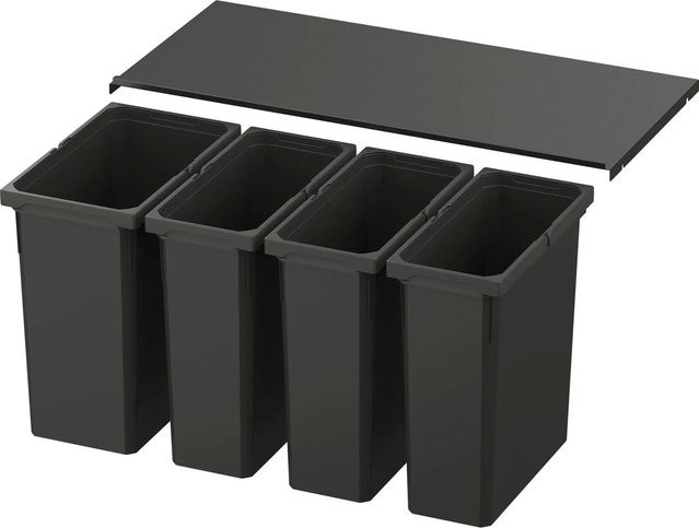 Vauth-Sagel Abfalltrennsystem Envi Free Pro in Lava, Korpusbreite: 900 mm, Höhe: 426 mm - Bild 1