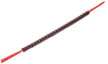 Weidmüller Kennzeichnungsring CLI R 02-3 BR/WS 1 in Braun mit Aufdruck 1 für Außendurchmesser 1,3 bis 3 mm - Bild 1