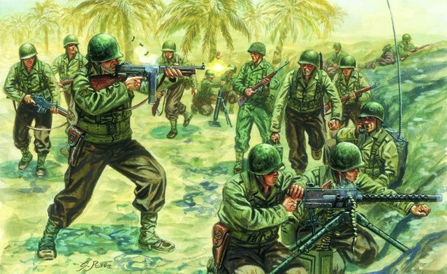 Italeri WWII Amerikanische Infanterie, Soldaten - Bild 1
