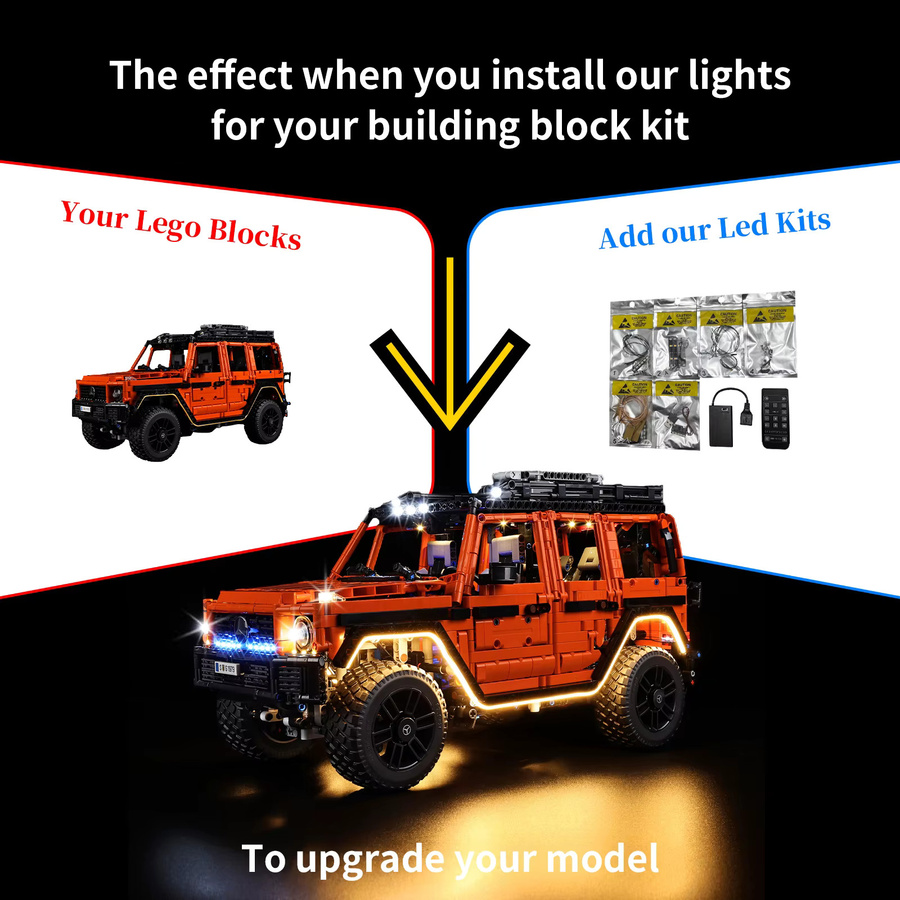 LEGO LED-Beleuchtungsset für Mercedes Benz G 500 PROFESSIONAL Line 42177 - Bild 4