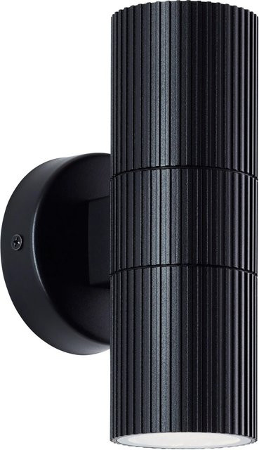 Brilliant LED-Außenwandleuchte Keola 2-flammig Schwarz Up-Down IP44 - Bild 1