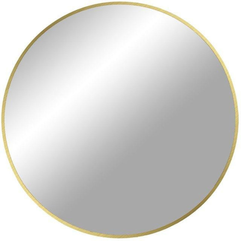 EBUY24 Madrid Wandspiegel Rund in Messing Gold Durchmesser: 80 cm - Bild 1