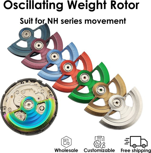 OUMASHI Oszillierendes Gewichtsrotor-Kreisleitungen, NH-Serie 4R35B 4R36A Automatikwerk, Uhrenzubehör - Bild 1