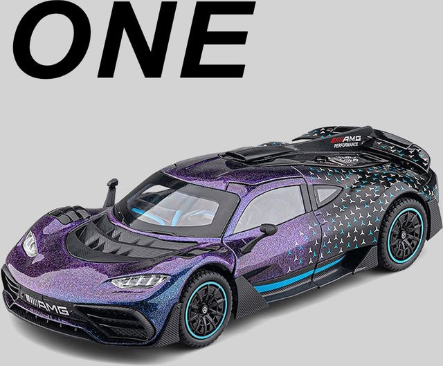 MAKEDA ONE SLS Sportwagen Modell, 1:24, mit Licht und Sound, Metall - Bild 1