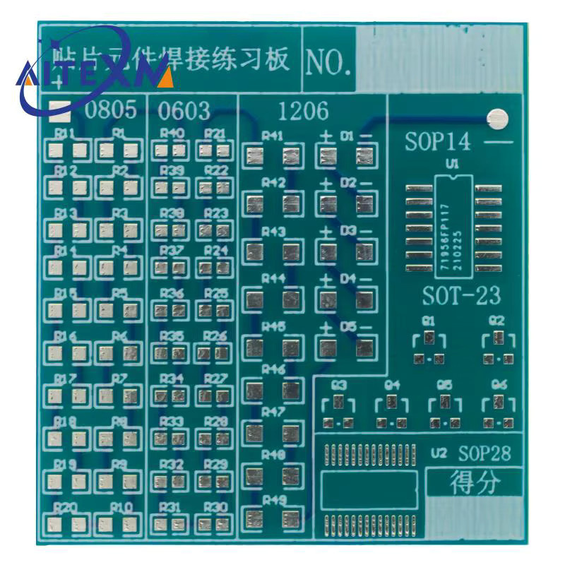 YANXD DIY Platine PCB SMT SMD Löten Praxis Board Kit mit 77 Komponenten zum Training deiner Elektronik-Fähigkeiten - Bild 3