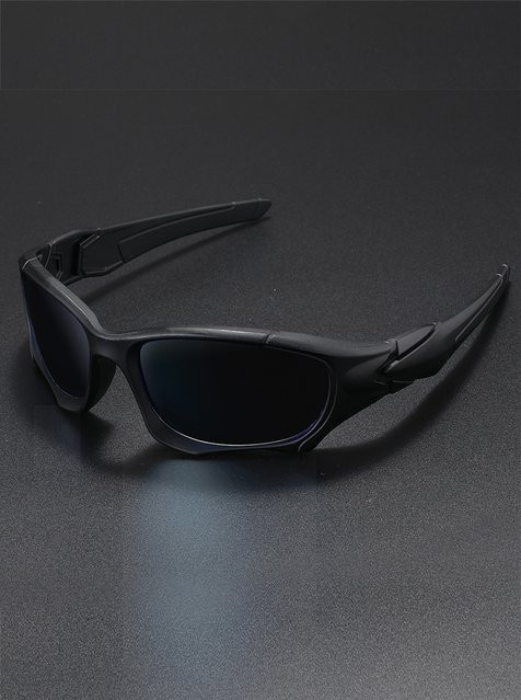 Hindfield Sonnenbrille, Wrap, Vollrand, Kunststoff, Schwarz, Unisex - Bild 1