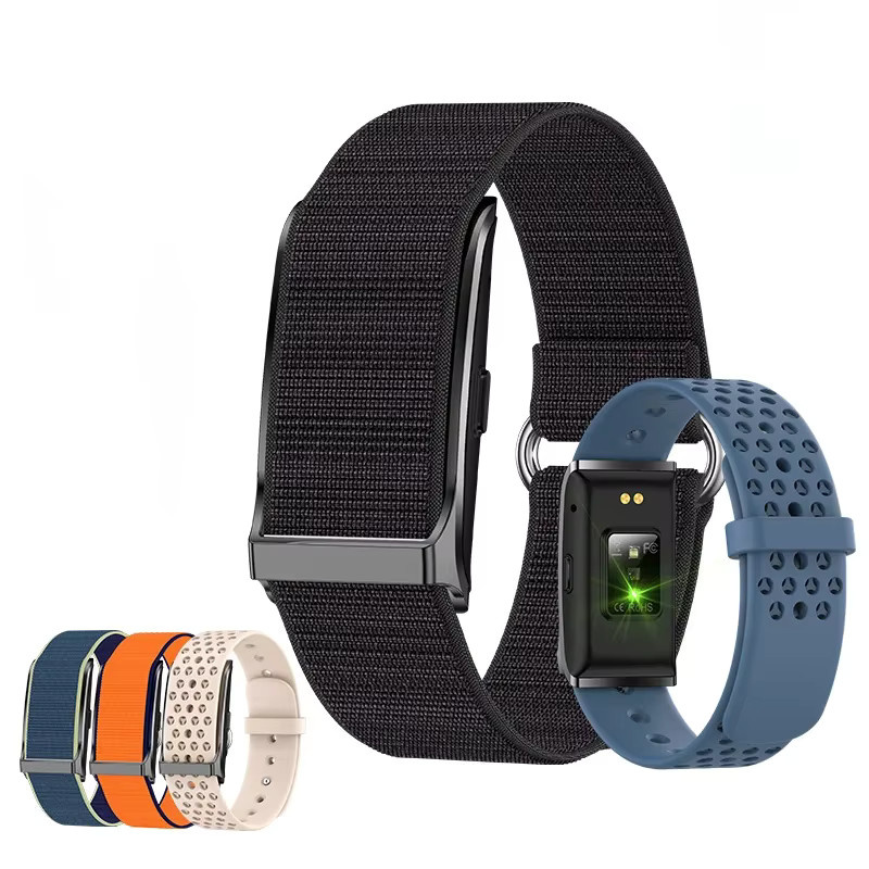 LIGE Smartwatch ohne Bildschirm für Android und iOS, Fitness-Tracker mit Herzfrequenzmesser und Wasserdichtigkeit für Herren und Damen in Orange und Schwarz - Bild 4
