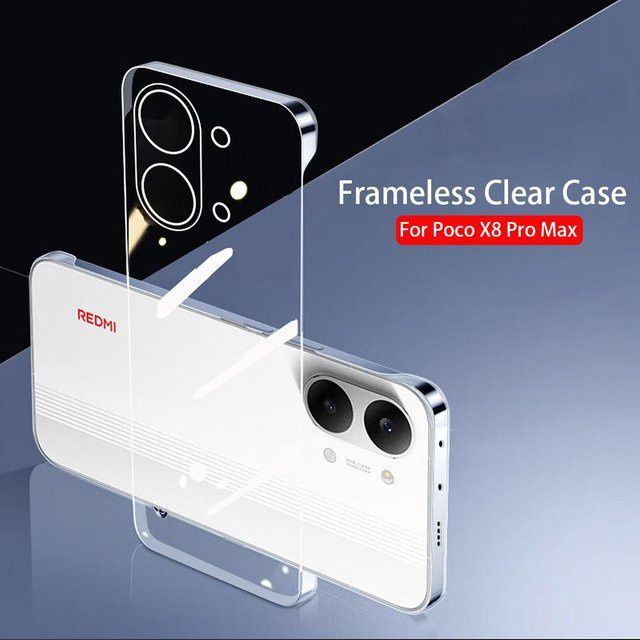 Transparente Handyhülle mit harter Rückseite für Xiaomi Poco X8 Pro und Poco X8 Pro Max 5G - Bild 1