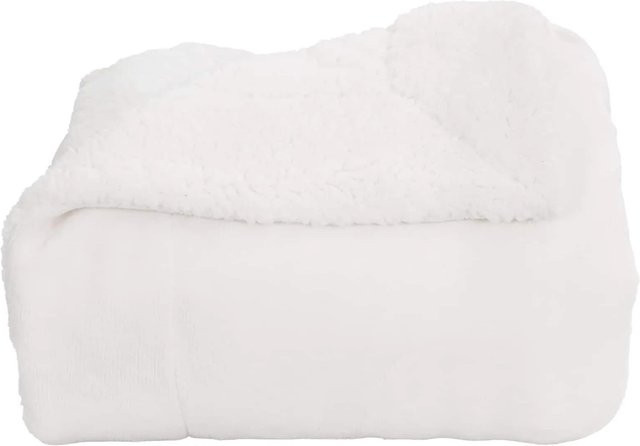 vidaXL Überwurfdecke Weiß aus Fleece, B/B: 240 x 270 cm - Bild 1