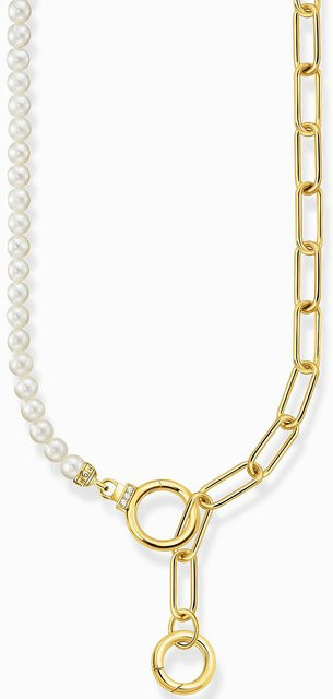 Thomas Sabo Collier, 925 Silber, Perle, Damen, 47 cm - Bild 1