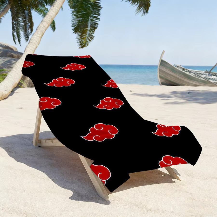 Naruto Akatsuki Strandtuch schnelltrocknend und sanddicht für Sport, Reise und Camping - Bild 6
