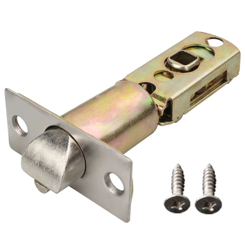 Dreipolige Kugelriegel-Türschlosszunge aus Aluminiumlegierung in Silber für Bad und Küche - Bild 4