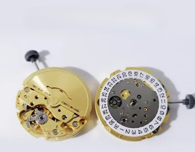Miyota Automatikwerk, GMT, Datum, Messing - Bild 1