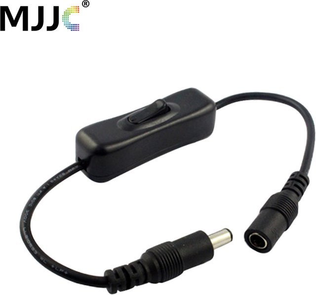 MJJC Inline DC-Anschlussschalter aus 304 Edelstahl mit Stromkabel in Weiß - Bild 1