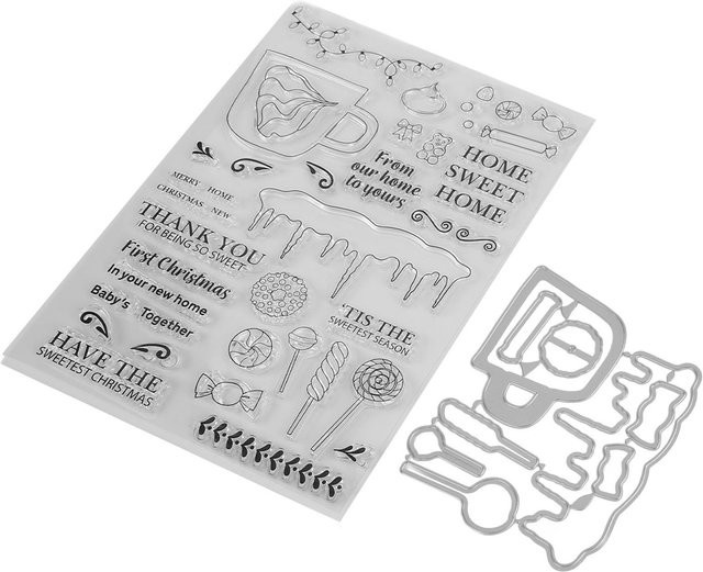 GoolRC Transparentes Stempel Set für DIY Kartenherstellung und Scrapbook Dekoration in Weiß - Bild 1