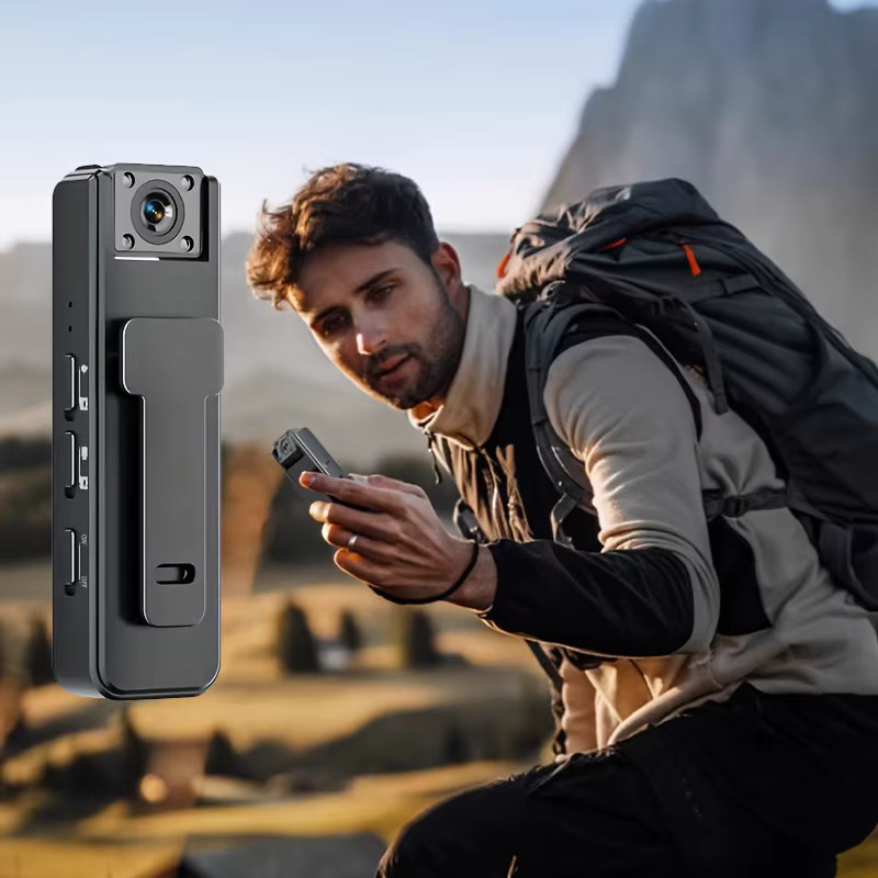 LZQLY Mini A9 Handkamera mit 1080P HD und Infrarot-Nachtsicht als Rückclip-Kamera in Schwarz - Bild 5