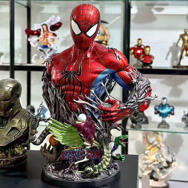 Hot Toys Marvel Spider-Man GK Büstenstatue Breaking Out, Superhelden-Halbkörperskulptur - Bild 1