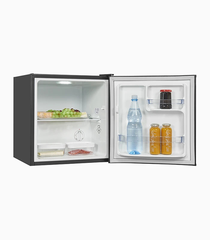 Exquisit KB05-V-150F Kühl- und Gefrierkombination in Schwarz mit LED-Innenbeleuchtung und Flaschenregal, B/T/H: 45,0 x 41,0 x 150,0 cm - Bild 2