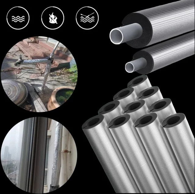 Selbstklebende EPDM-Gummi-Rohrdämmung als Schutzhülle für Rohrleitungen, Durchmesser: 16 bis 60 mm - Bild 1
