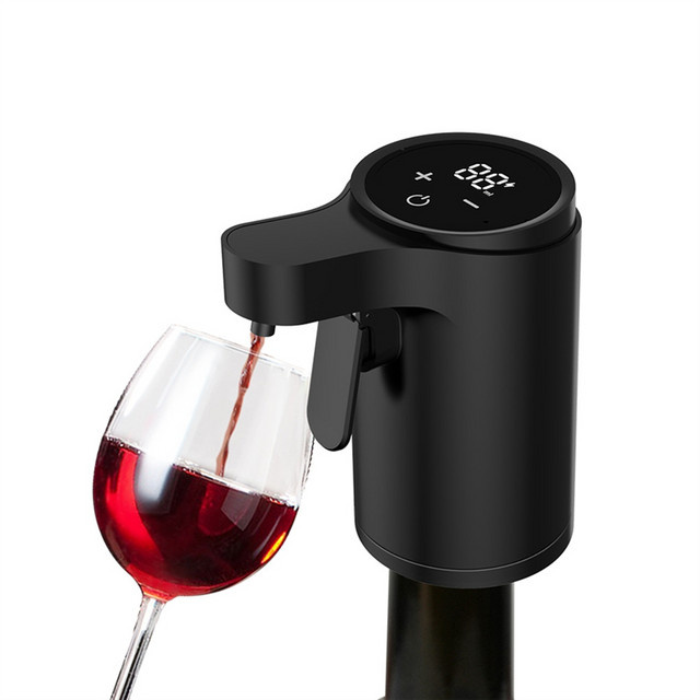 UNCL Elektrischer Flaschenpumpenspender mit berührungsloser Automatik für Getränke, wiederaufladbar über USB, Schwarz oder Weiß - Bild 1