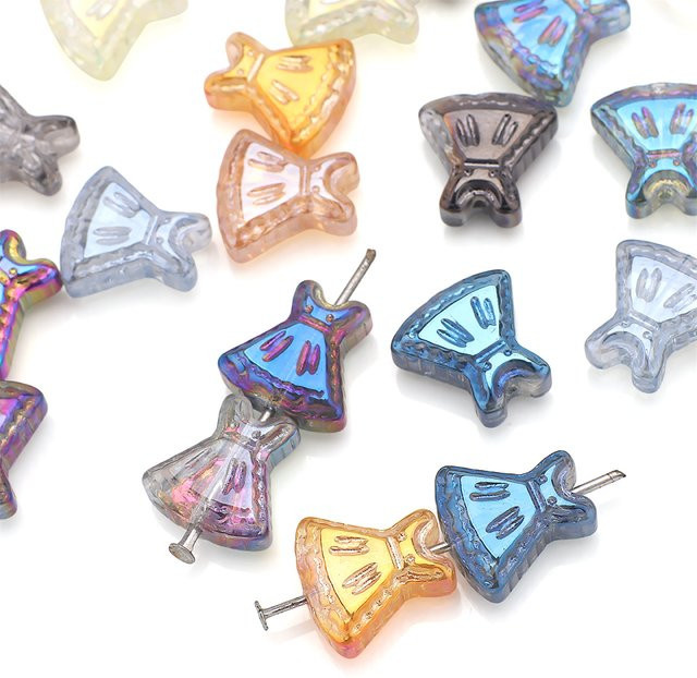 YUANZHIRUN Kristallglas-Anhänger, Kleiderform, Bunt, Unisex, 12 mm - Bild 1