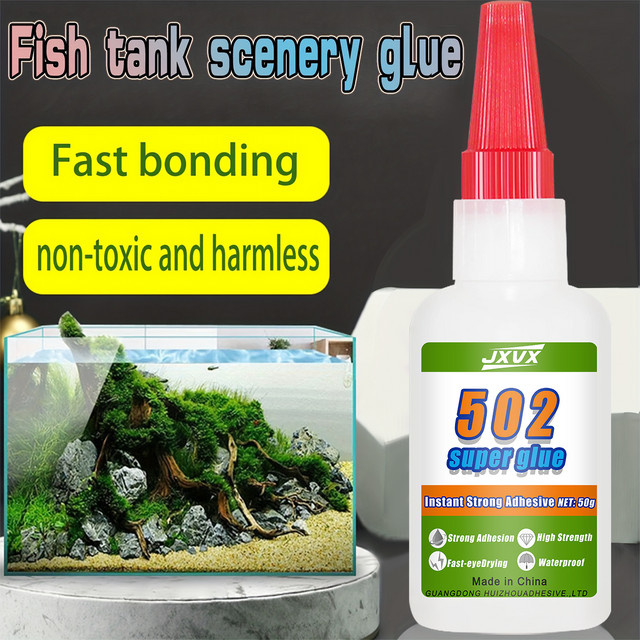 5er-Pack 502 Super Strong Klebstoff für Aquarien und Aquascaping, transparent, für Metall, Kunststoff, Acryl, Keramik, Glas und Gummi - Bild 1