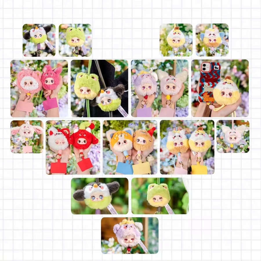 52TOYS Liila Zoo Animal Plüschtier-Lanyard, Handy-Anhänger, Blindbox - Bild 2