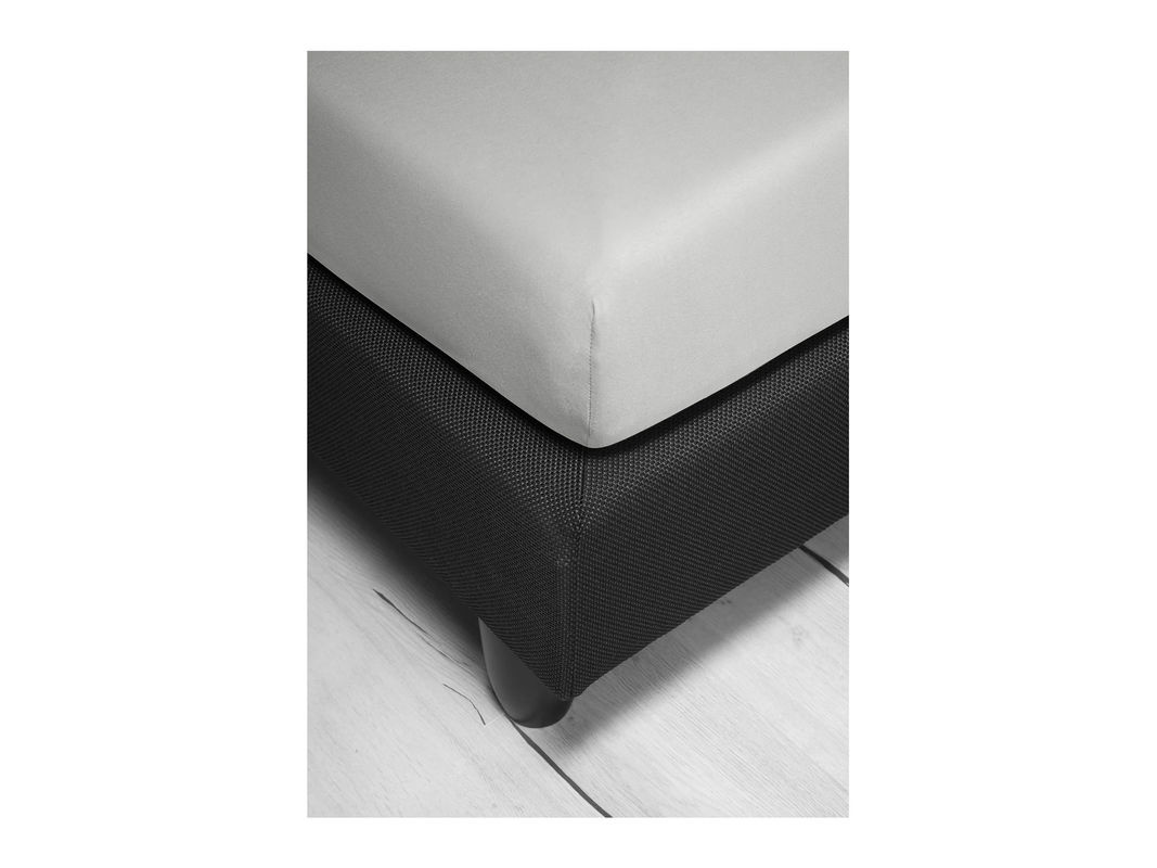 BIERBAUM Jersey Spannbetttuch Silber B: 190 cm, T: 200 cm - Bild 3