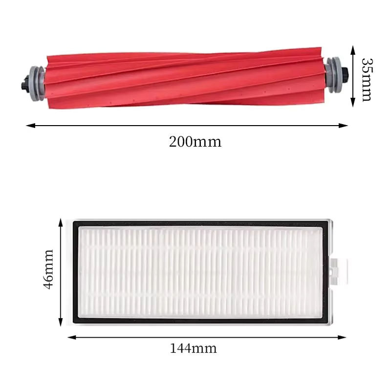 Roborock Zubehör-Set für Q7 Max und T8 mit Staubbeuteln, HEPA-Filtern, Hauptbürsten, Seitenbürsten und Mopps in Multicolor - Bild 2