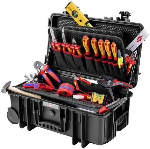 Knipex Robust26 Move Elektro Werkzeugkoffer 22-teiliges Werkzeug-Set B/T/H: 550 x 350 x 225 mm - Bild 1