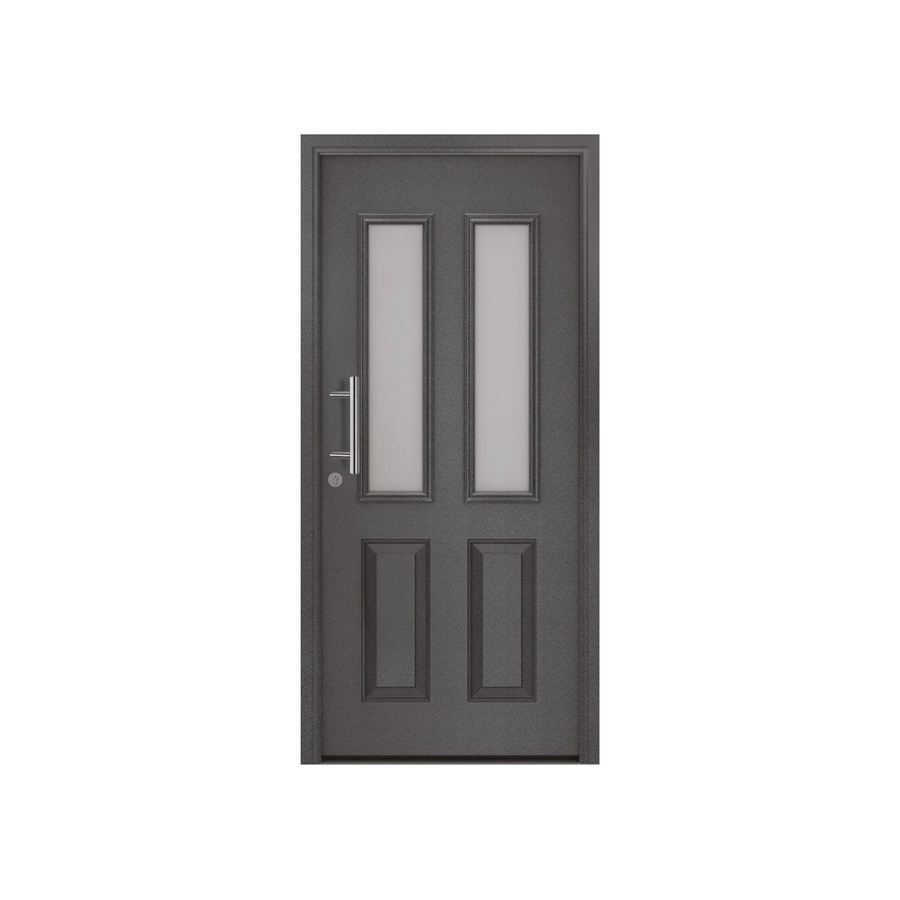 EcoStar Haustür IsoPro Secur IPS 410S mit Glaseinsatz in Anthrazit-Metallic, B/H: 110 x 210 cm, DIN Links - Bild 2