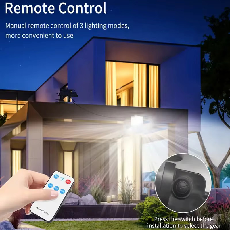 Arbrac 2er-Pack LED Solar-Sicherheitsflutlicht mit Bewegungssensor, IP65 wasserdicht, weißes Außenlicht für Garten, Terrasse und Garage - Bild 5