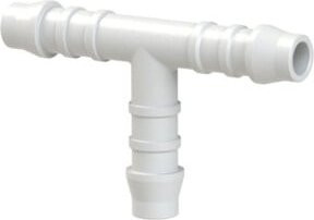 Riegler T-Schlauchverbindungsstutzen aus Kunststoff in Weiß für Schlauch LW 13 mm - Bild 1