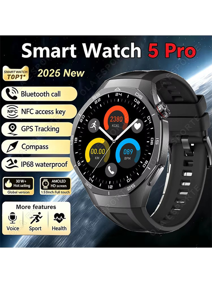 Ola Esporte Smartwatch, Silber, 1,53 Zoll, Silikon, Bluetooth - Bild 7