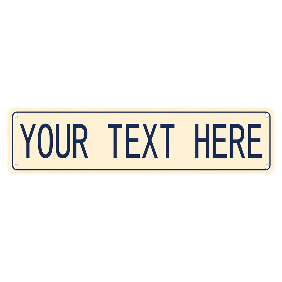 Personalisiertes Metallschild von CIFBUY als individuelles Straßenschild zur Wanddekoration für den Innen- und Außenbereich, B/H: 40,64 x 10,16 cm - Bild 1