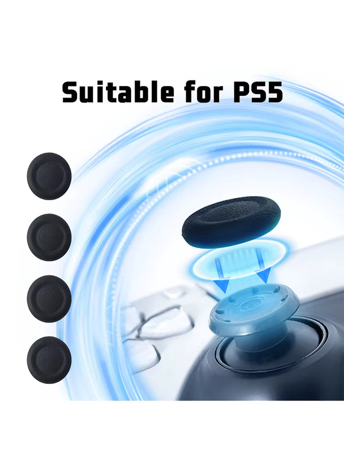 LOKPAD Ersatz- und Reparaturkappe für PS4 und PS5 Controller-Joysticks in Schwarz zur einfachen Installation ohne Demontage - Bild 5
