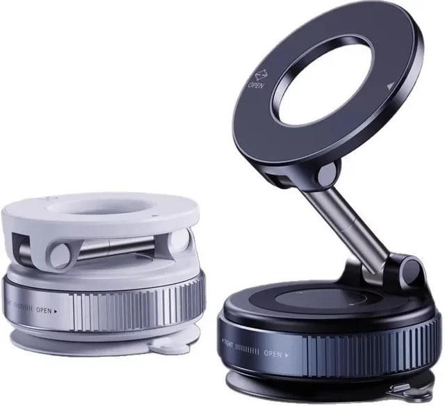 MagSafe magnetischer Autotelefonhalter in Weiß mit 360 Grad Rotation und starker Adsorption - Bild 1